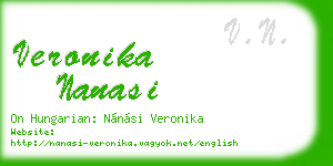 veronika nanasi business card