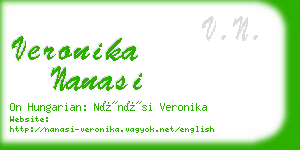 veronika nanasi business card